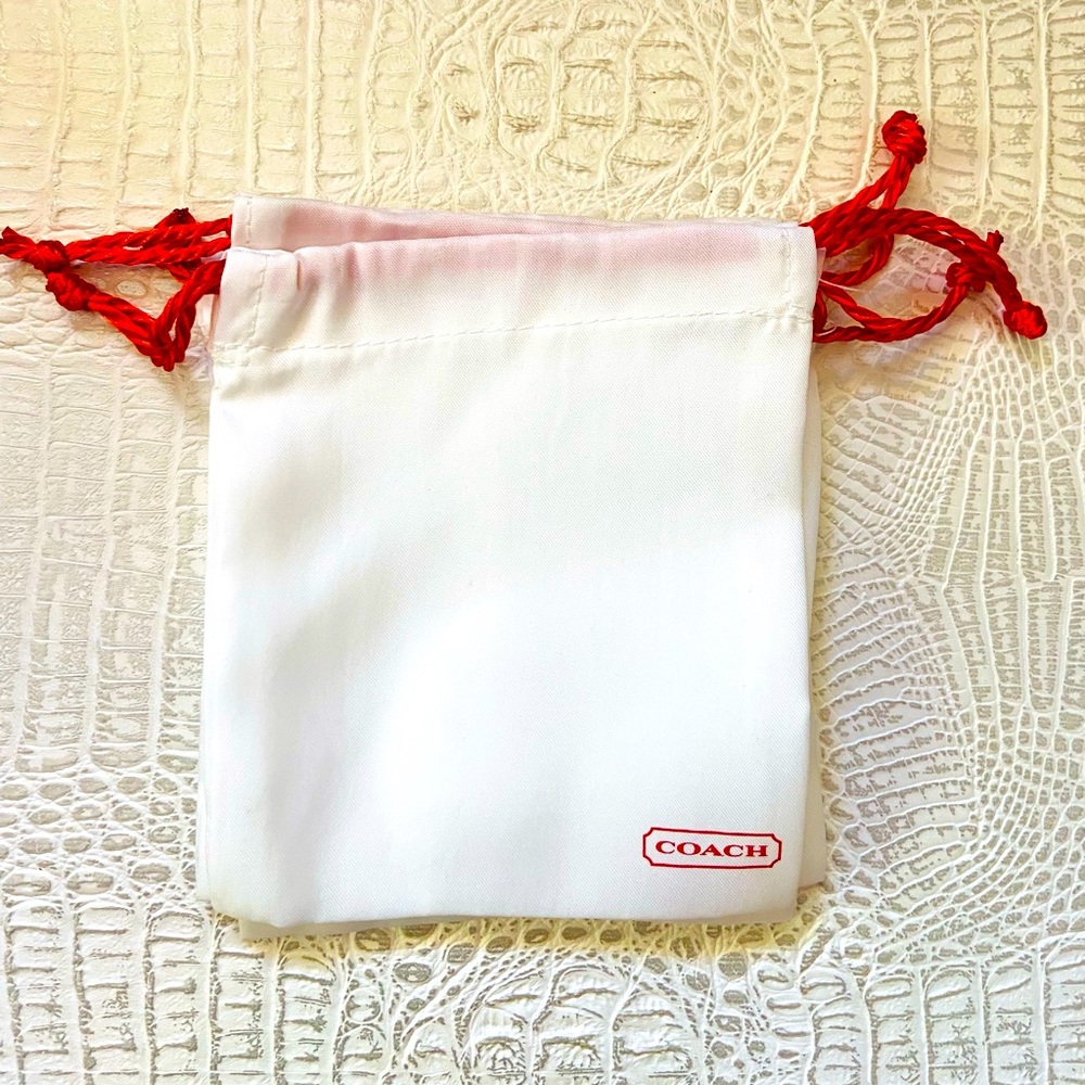 Bundle of Coach Jewelry Drawstring Pouches; New